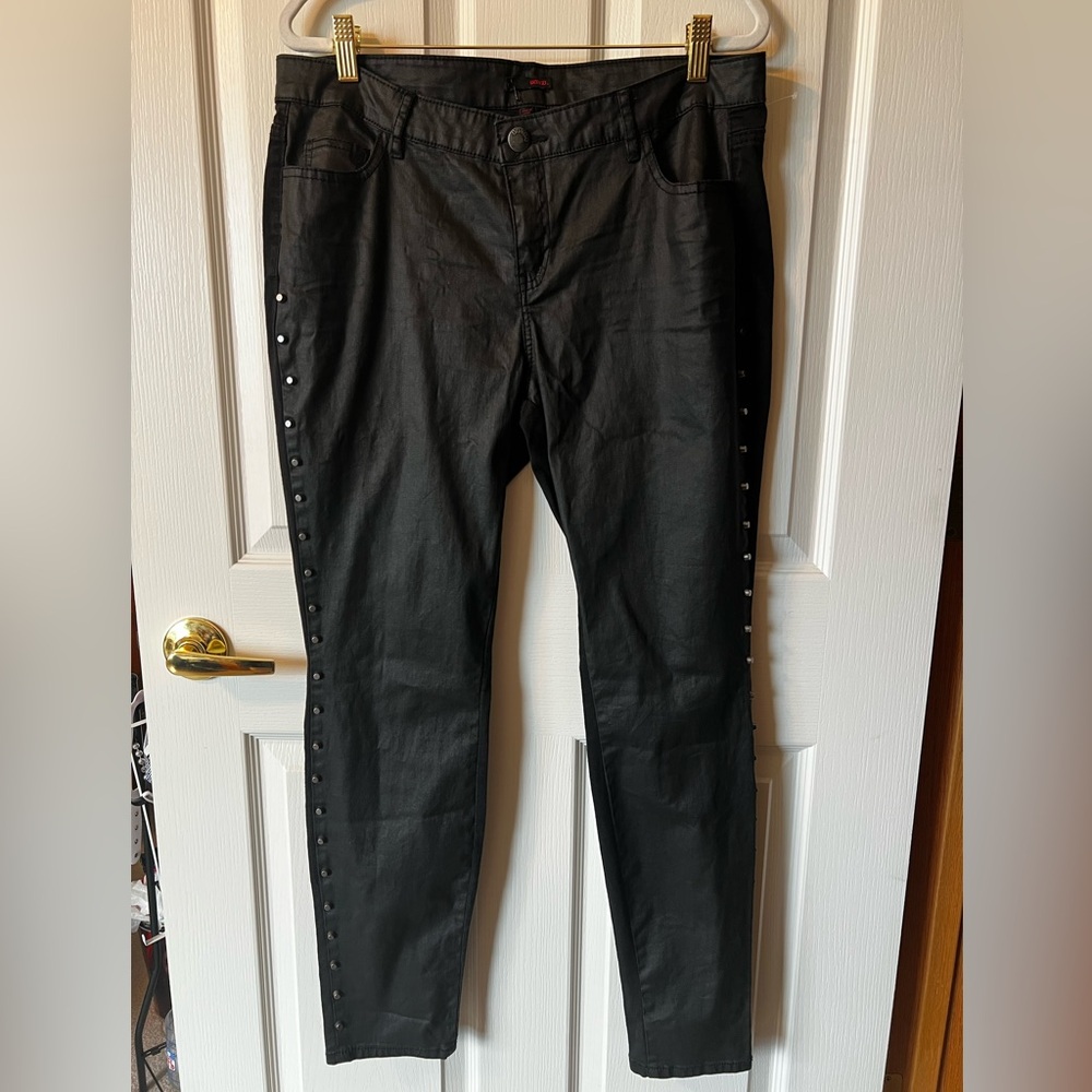 BONGO Black Studded Skinny Jeans